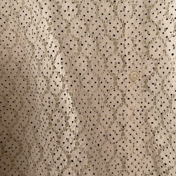 Loft Plus White Eyelet Blouse - Picture 2 of 4